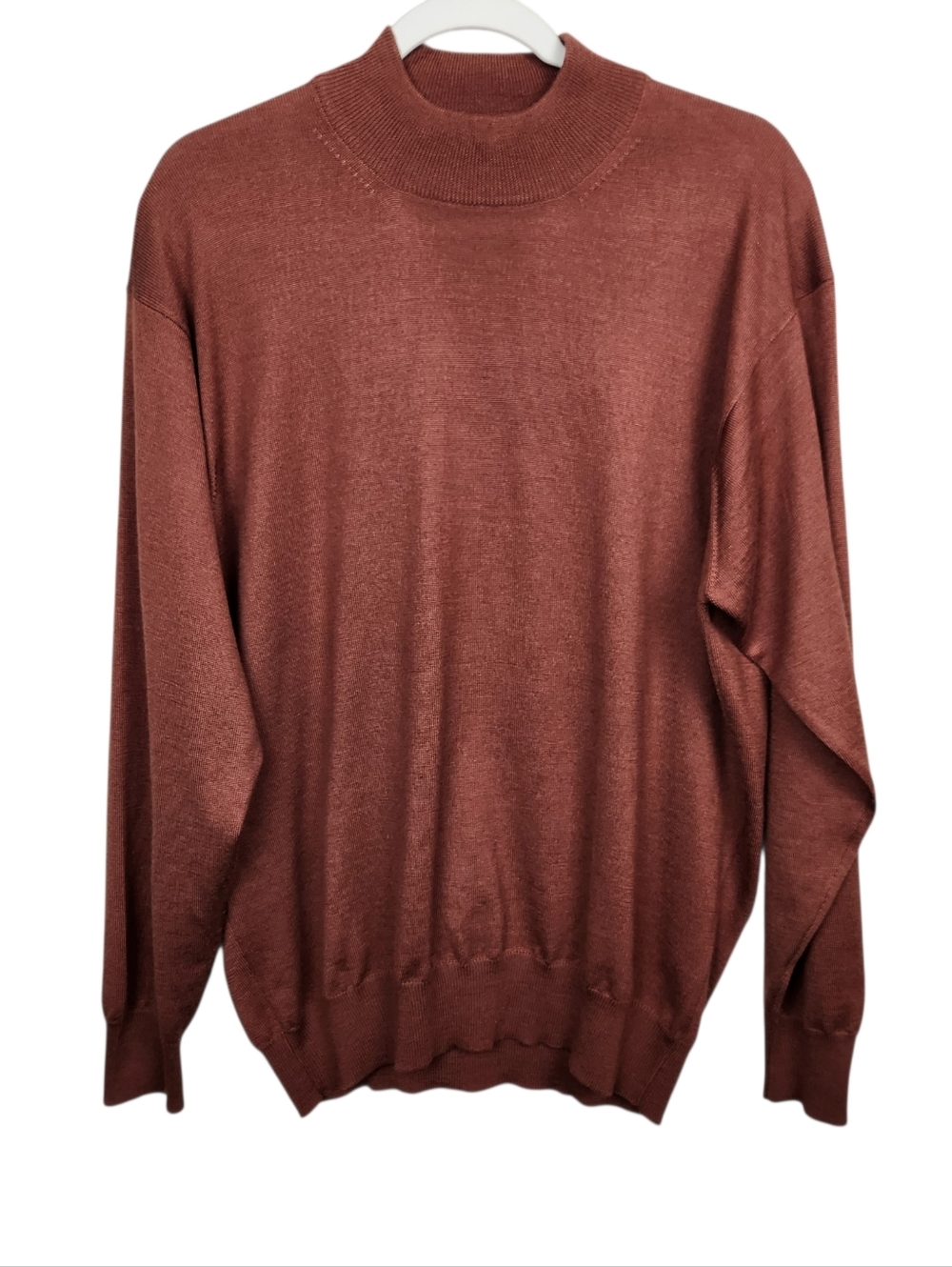 Gran Sasso Wool Silk Cashmere Blend Made In Italy Crewneck Sweater Mens Size M